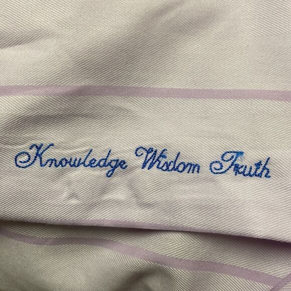 Robert Graham Striped Dress Shirt Size 16 - Picture 7 of 10